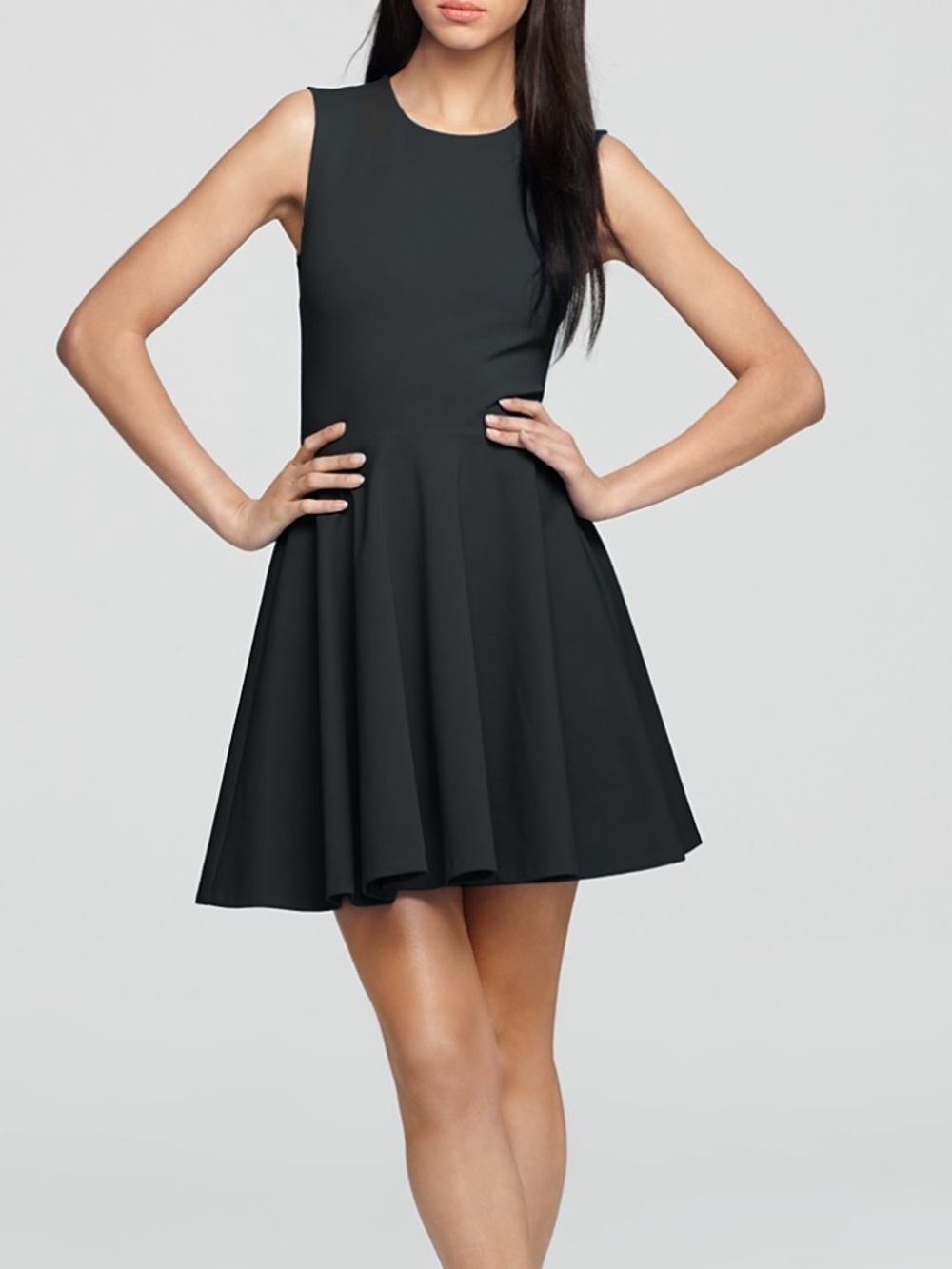 Diane Von Furstenberg Jeannie Black Fit and Flare Cocktail Dress